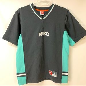 NIKE Women’s V neck partial zip Jersey Pullover M
